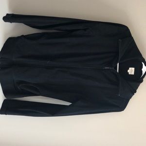 Black zip-up